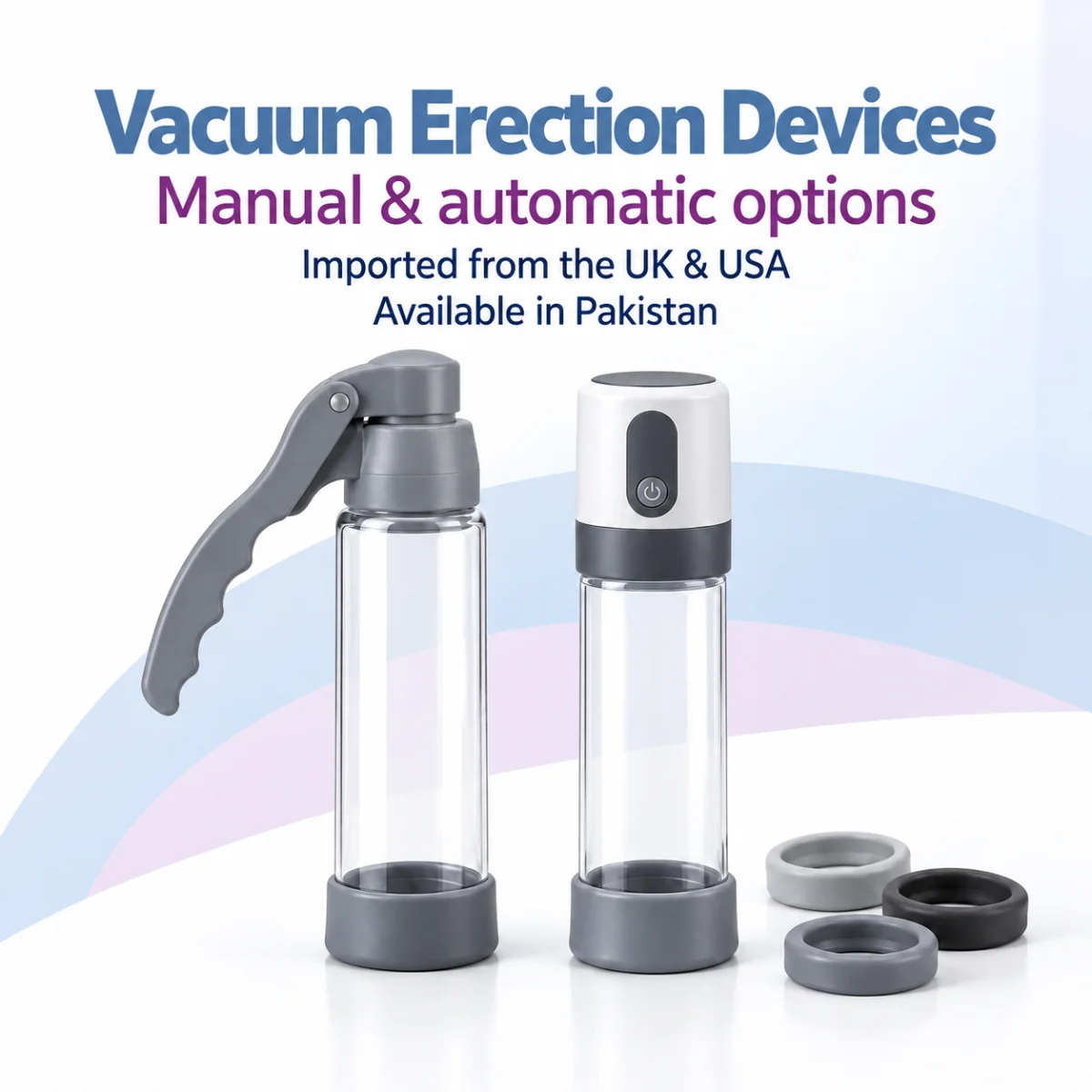 Manual and automatic vacuum erection devices with tension rings, available in Pakistan