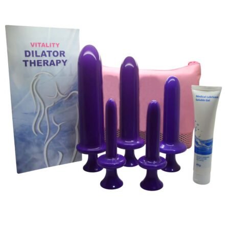 OptiCare Easy-Grip Vaginal Dilator 5-piece set with lubricant and pouch