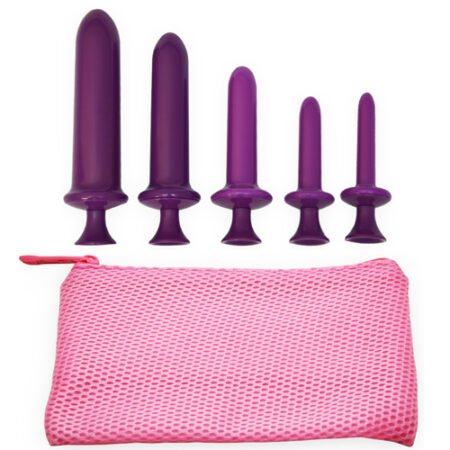Buy vaginal dilators in Pakistan – BPA-Free 5 Size Set with Easy-Grip Handles, Lubricant & Storage Pouch for Vaginismus and Menopause Relief